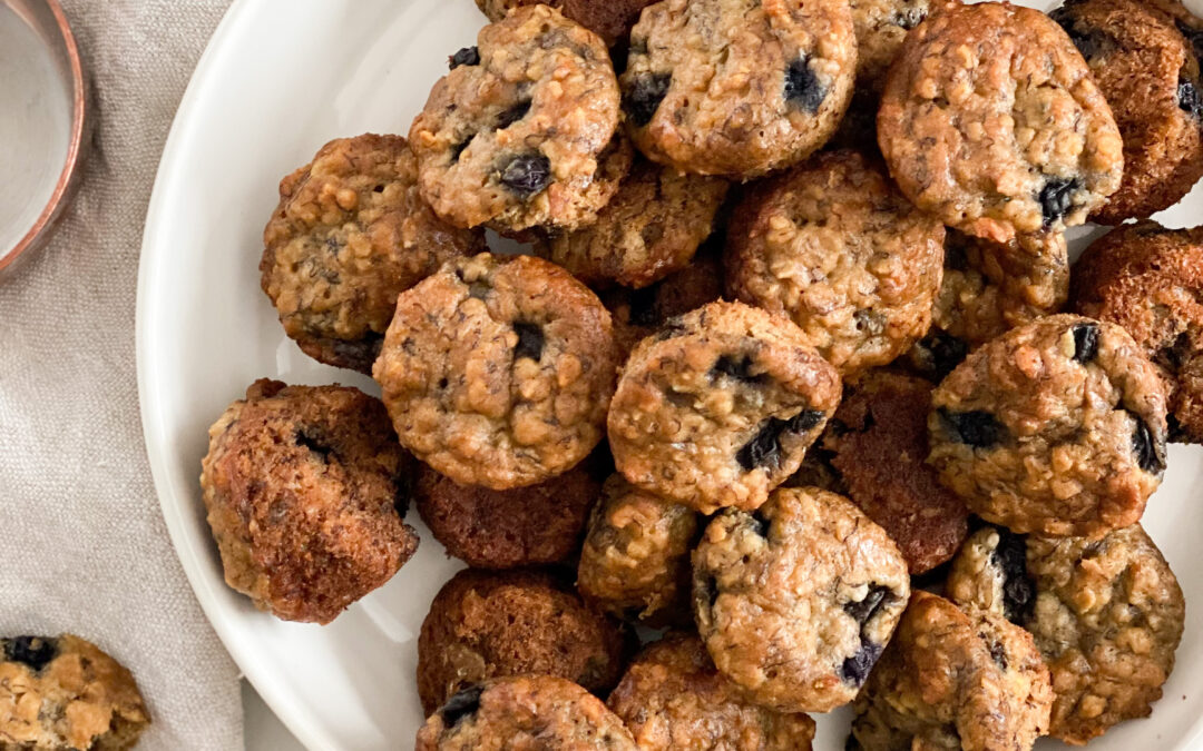 Blueberry Banana Protein Muffins